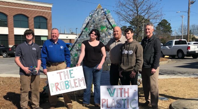 CATA students present Pyramid of Plastic project at the Cullman County Courthouse