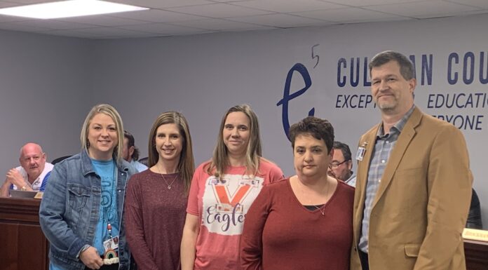 Cullman County School Board recognizes teachers, coaches at February meeting