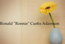 Obituary: Ronald “Ronnie” Curtis Adamson