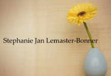 Obituary: Stephanie Jan Lemaster-Bonner
