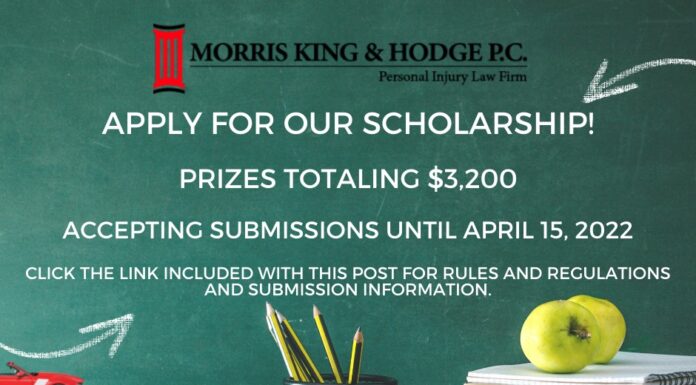 Alabama-based Morris, King & Hodge, P.C., launches 8th Annual Driver Safety Scholarship Program