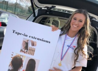 CATA student Ally Banks wins District SkillsUSA job skills competition