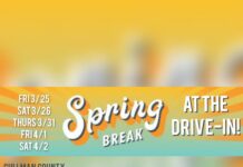 Throwback Outdoor Cinema offering weekend features this month for spring break