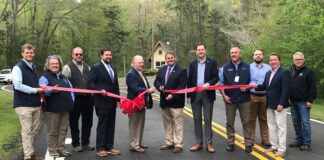 Roads and parking areas at Lake Guntersville State Park paved with longer-lasting asphalt made from recycled tires