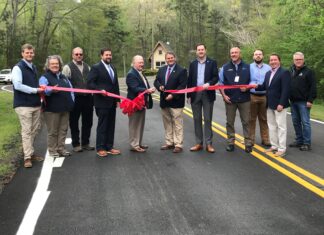 Roads and parking areas at Lake Guntersville State Park paved with longer-lasting asphalt made from recycled tires
