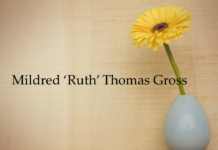 Obituary: Mildred ‘Ruth’ Thomas Gross
