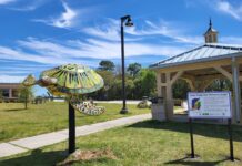 ADEM installs sea turtle sculpture at Grand Bay Welcome Center to highlight ‘Help Keep Our Waters Clean’ project