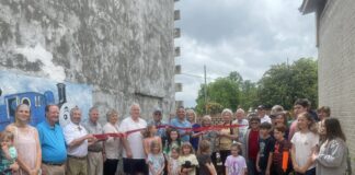 Hanceville Public Library holds grand reopening; exhibits completed Reading Garden