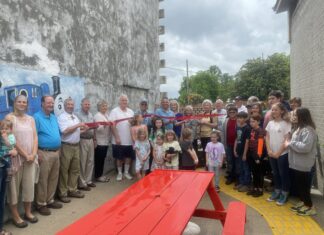 Hanceville Public Library holds grand reopening; exhibits completed Reading Garden