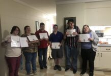 Flourish of Cullman participants celebrate graduation from eight-week cooking class with Party Night