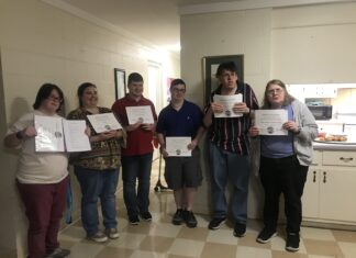 Flourish of Cullman participants celebrate graduation from eight-week cooking class with Party Night