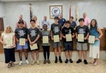Hanceville Math Team state champions recognized at Wednesday Cullman County Board of Education meeting