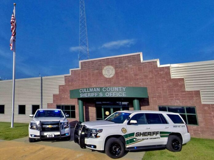 Sheriff's Office outside view with patrol units