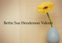 Obituary: Bettie Sue Henderson Valenti