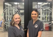 CATA Health Science seniors Riley Daugherty and Briece Buxton obtain Nurse Aide Certification