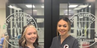 CATA Health Science seniors Riley Daugherty and Briece Buxton obtain Nurse Aide Certification