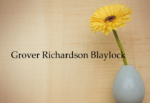 Obituary: Grover Richardson Blaylock
