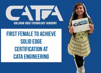 Kursten Putman becomes first female student to achieved Solid Edge Certification at CATA