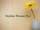 Obituary: Stephen Thomas Tice