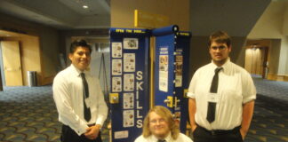 CATA Carpentry students win Chapter Display competition at SkillsUSA State Championship