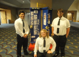 CATA Carpentry students win Chapter Display competition at SkillsUSA State Championship