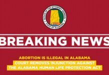 Elective abortions illegal in Alabama