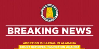 Elective abortions illegal in Alabama