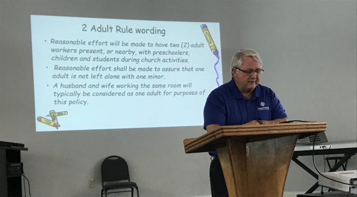 Child Sexual Abuse Prevention Training presented at West Cullman Baptist Association