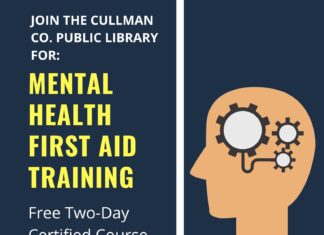 Mental health first aid training to be provided at the Cullman County Library in July