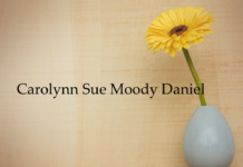 Obituary: Carolynn Sue Moody Daniel