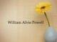 Obituary: William Alvie Powell