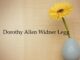 Obituary: Dorothy Allen Widner Legg