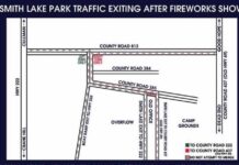 Cullman County Sheriff’s Office details traffic management at Smith Lake Park for 4th of July festival