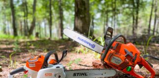 Battery-powered chainsaws: Quiet but dangerous