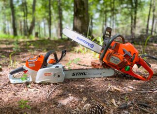 Battery-powered chainsaws: Quiet but dangerous