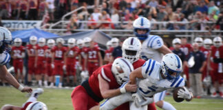 PREP FOOTBALL: Arab rolls past Brewer 35-0