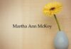 Obituary: Martha Ann McKoy
