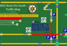 Parking and rideshare options for Rock the South