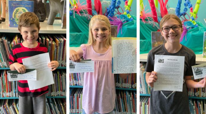 Dover, Harbison, Day win library’s ocean-themed youth writing competition