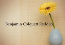Obituary: Benjamin Colquett Reddick