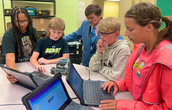CMS instructing college students robotics and coding as a part of STEM initiative