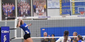 PREP VOLLEYBALL: Cold Springs splits tri-match with Cleveland, Dora on senior night