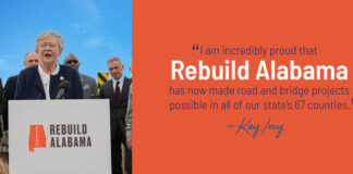 Governor Ivey Announces Another Round of Projects Funded by Rebuild Alabama