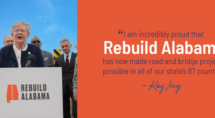 Governor Ivey Announces Another Round of Projects Funded by Rebuild Alabama