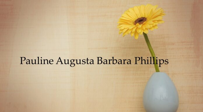 Obituary: Pauline Augusta Barbara Phillips