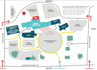 Cullman Regional main lobby entrance closed beginning Oct. 24