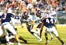 PREP FOOTBALL: Warriors fall in final seconds at Brewer 22-21