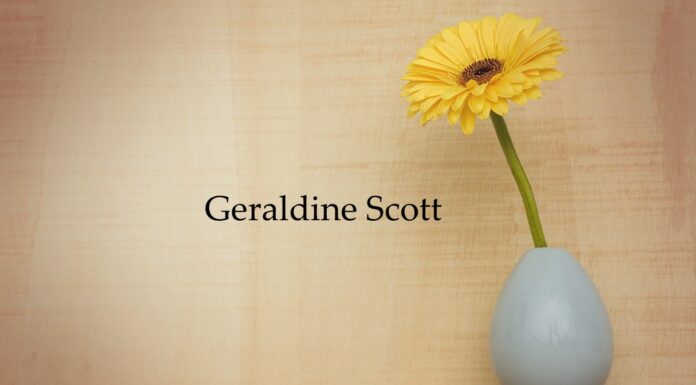 Obituary: Geraldine Scott