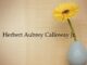 Obituary: Herbert Aubrey Calloway Jr.