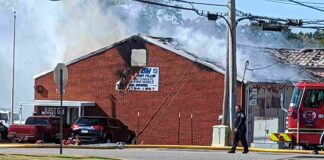 1 injured, Just GM Auto & Truck Repair Plus heavily damaged in fire